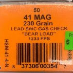 HSM .41mag Ammo Bear Loads - Handgun Ammunition for Sale in Alaska