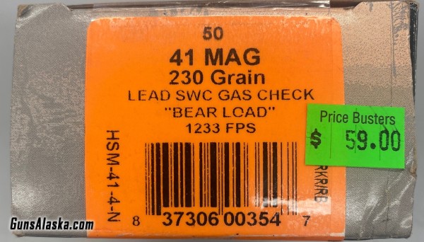 HSM .41mag Ammo Bear Loads