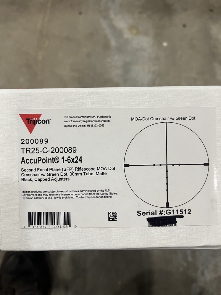 Trijicon Accupoint 1-6×24 Scope - Rifle Scopes for Sale in Alaska