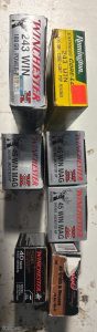 Ammo various 243, 45, 40